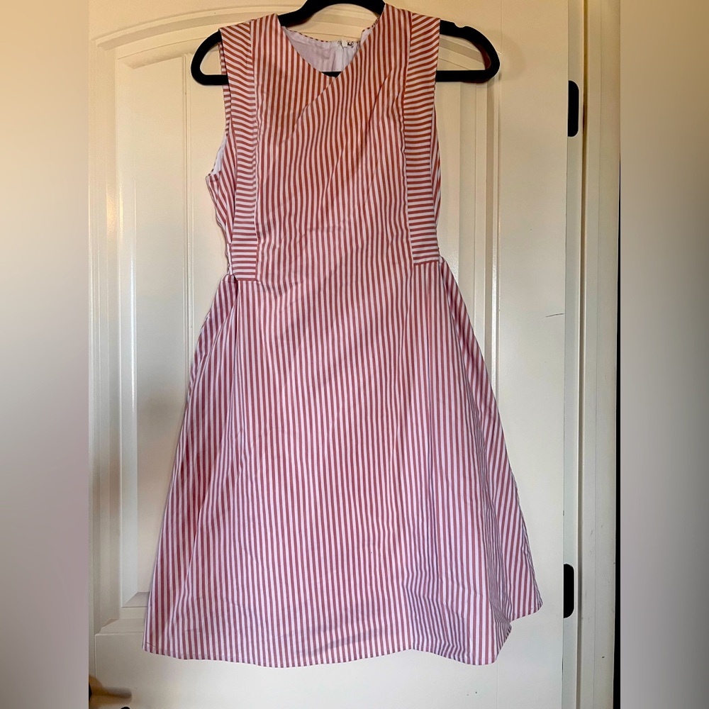 Cremieux Dress blush striped